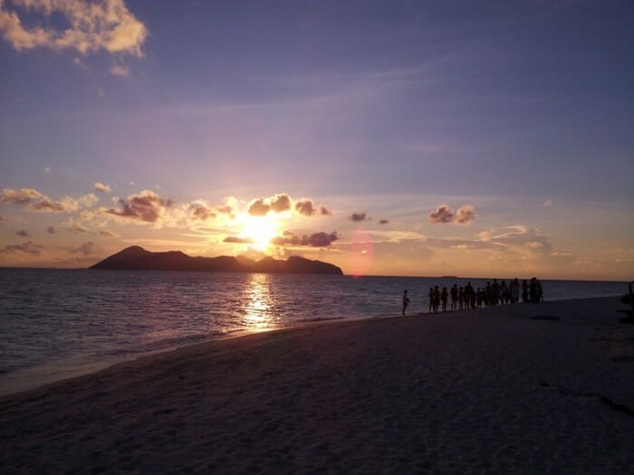 Sunset at Pom Pom Island